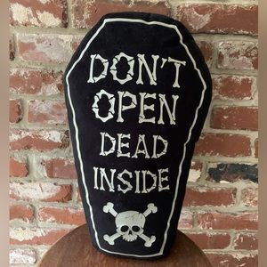 Coffin Accent Pillow